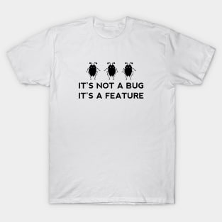 It's not a bug it's a feature - funny coding design T-Shirt